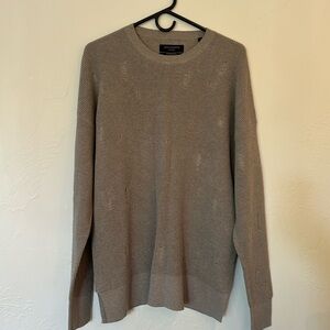Mens ALLSAINTS distressed sweater